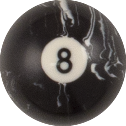 Black Marble Replacement Ball - #8